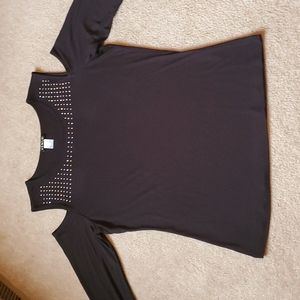 Venus size Large black cold shoulder shirt *only wore once*